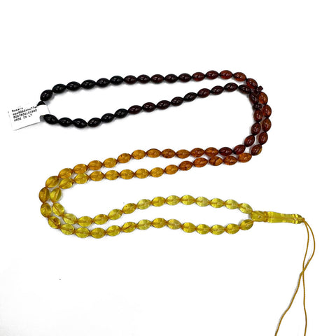 Gradient Amber Olive Shape 9x6 mm mm Islamic Prayer Beads