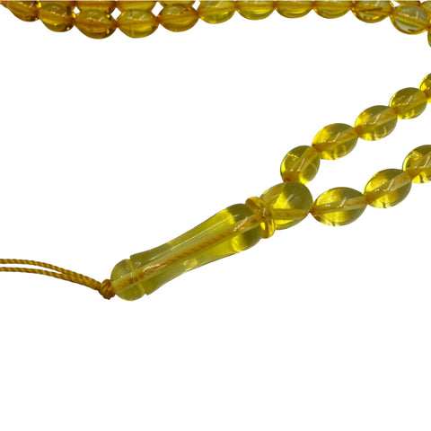 Gradient Amber Olive Shape 9x6 mm mm Islamic Prayer Beads