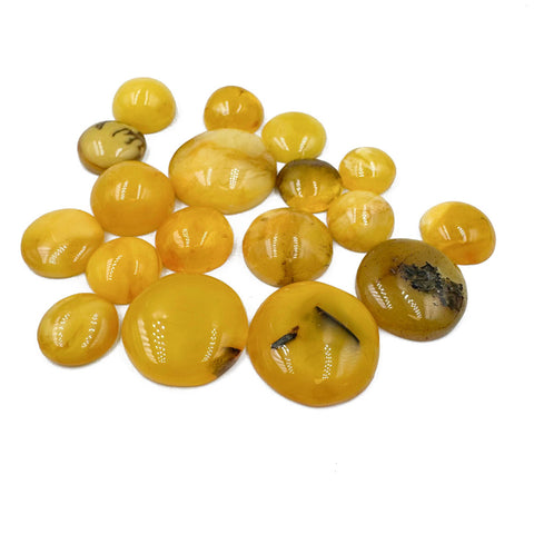 Milky Amber Free Shape Cabochons