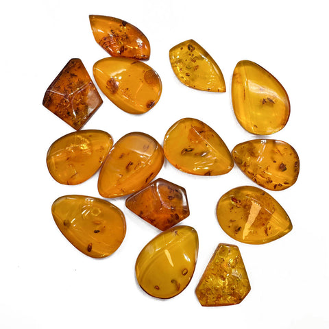 Cognac Amber Free Shape Cabochons