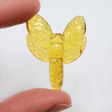 Cognac Amber Carved Dragonfly Cabochon