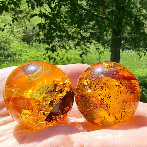 Natural Baltic Amber Sphere Ball Stone – Amber Alex Jewelry