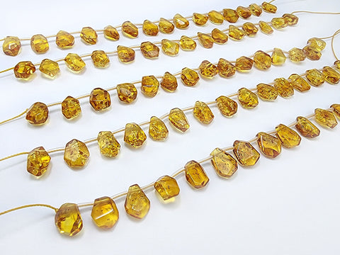 Cognac Amber Free Shape Bead