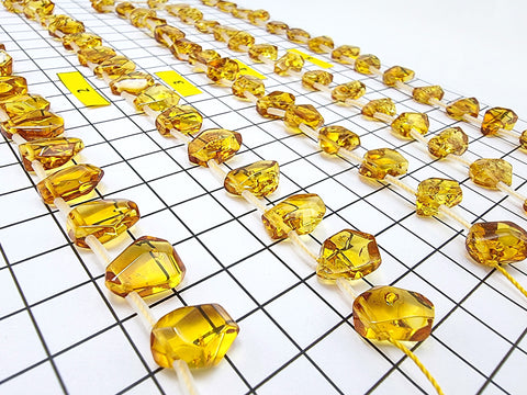 Cognac Amber Free Shape Bead