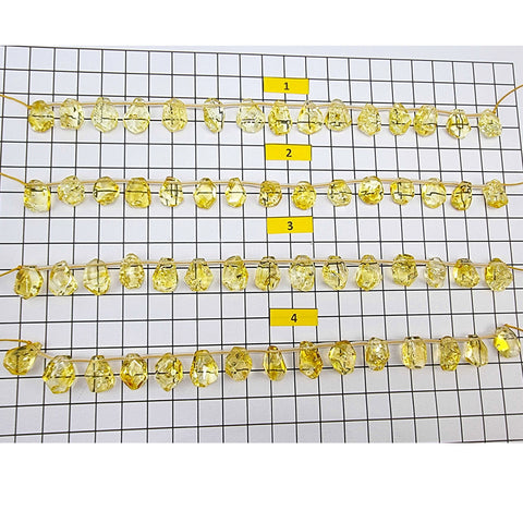 Lemon Amber Free Shape Bead