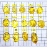 Lemon Amber Free Shape Cabochons