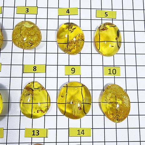 Lemon Amber Free Shape Cabochons