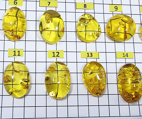 Lemon Amber Free Shape Cabochons