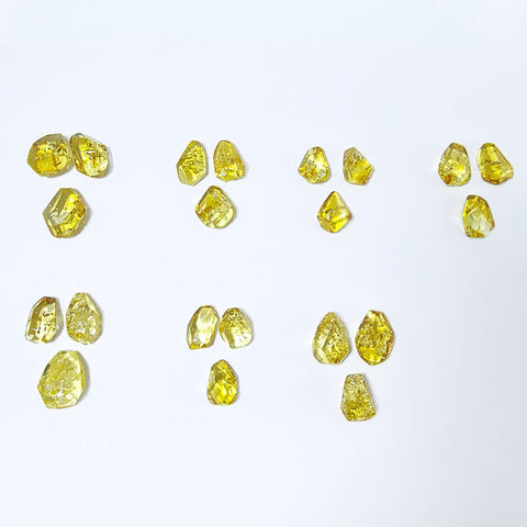 Lemon Amber Crystal Cut Stone