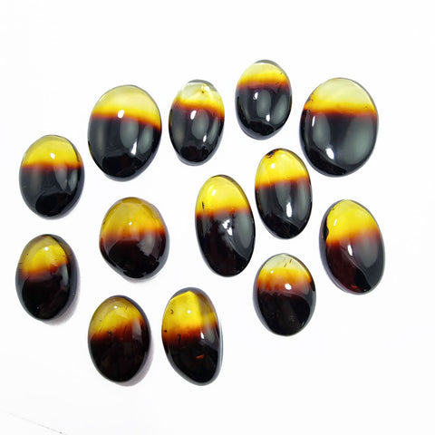 Gradient Amber Free Shape Cabochons