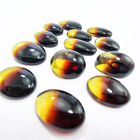 Gradient Amber Free Shape Cabochons