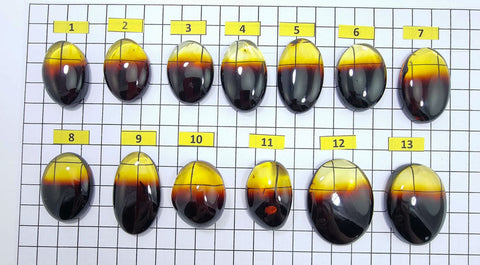 Gradient Amber Free Shape Cabochons