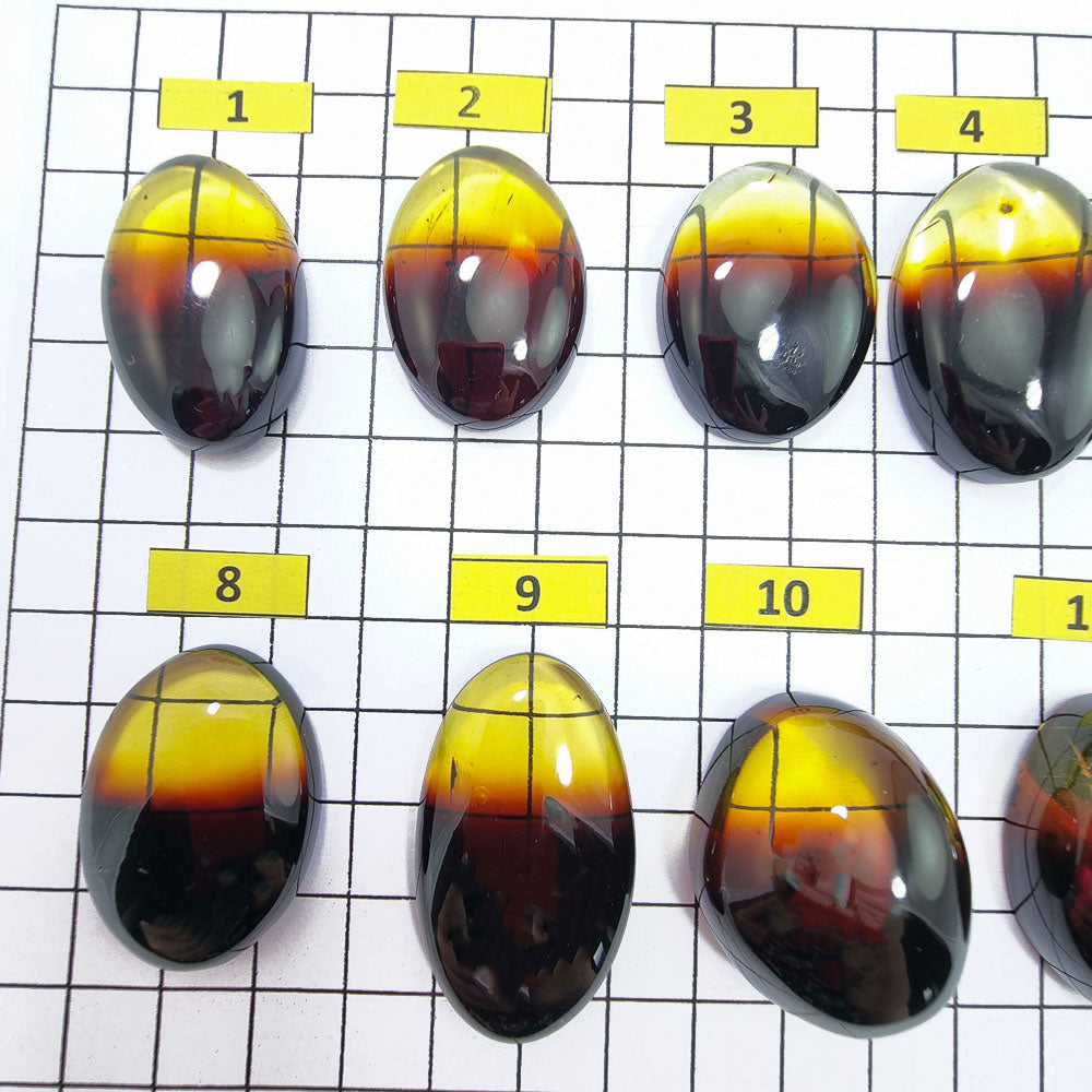 Gradient Amber Free Shape Cabochons