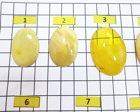 Milky Amber Free Shape Cabochons