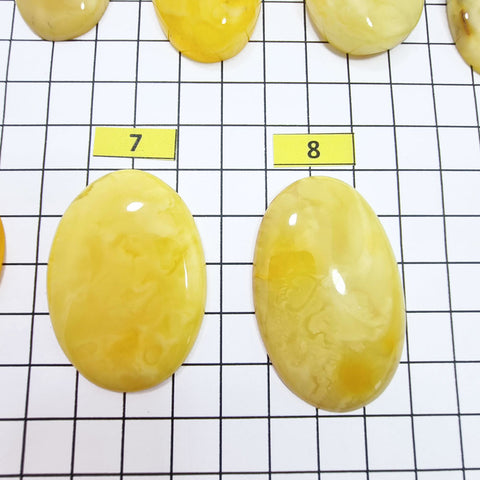 Milky Amber Free Shape Cabochons