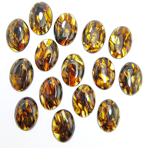 Cognac Amber Free Shape Cabochons