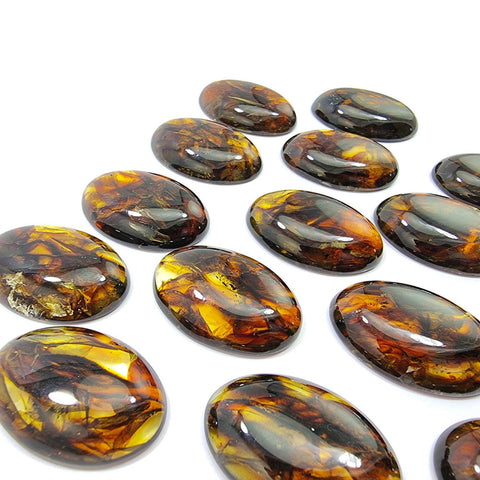 Cognac Amber Free Shape Cabochons