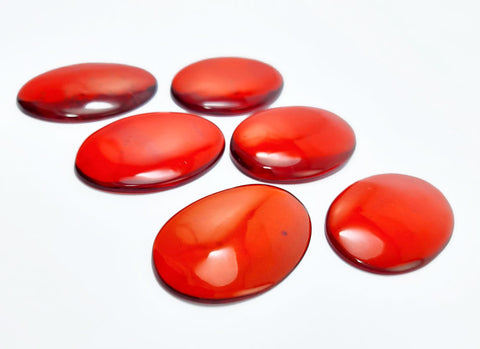 Red Amber Free Shape Cabochons