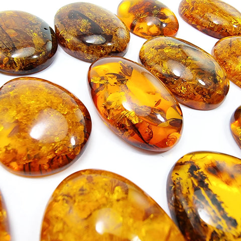 Cognac Amber Free Shape Cabochons