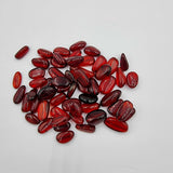Red Amber Nuggets Beads