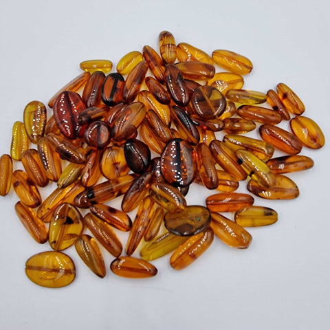 Cognac Amber Nuggets Beads