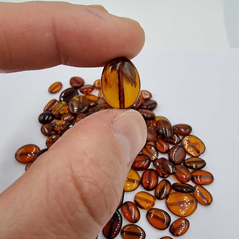 Cognac Amber Nuggets Beads