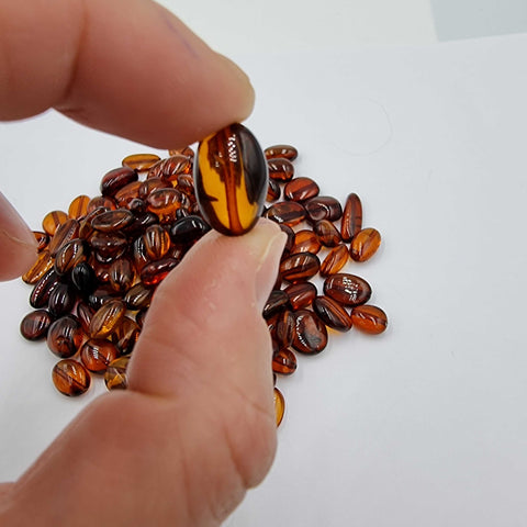 Cognac Amber Nuggets Beads