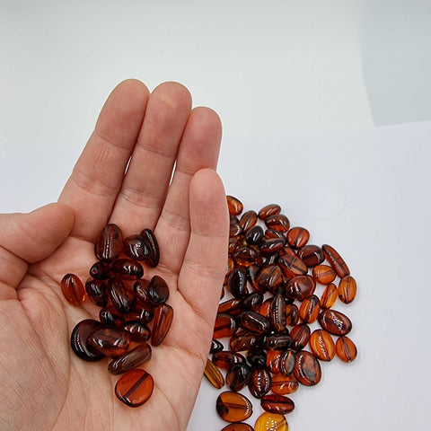 Cognac Amber Nuggets Beads