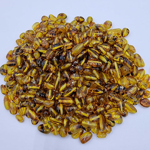 Cognac Amber Nuggets Beads