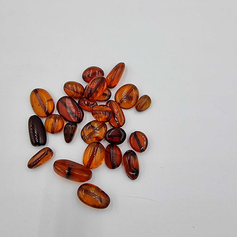 Cognac Amber Nuggets Beads