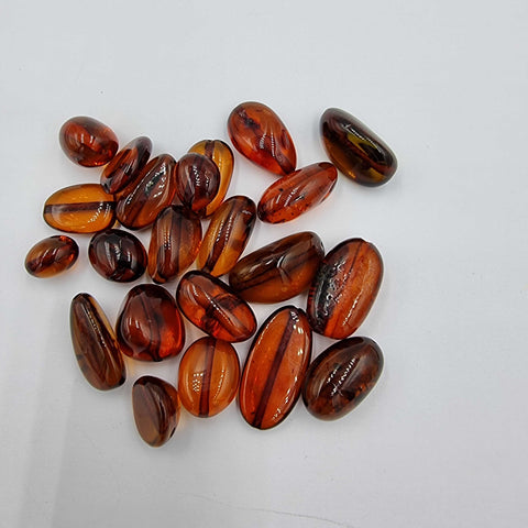 Cognac Amber Nuggets Beads