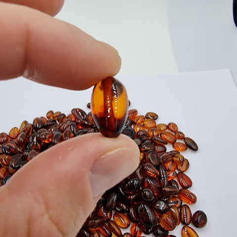 Cognac Amber Nuggets Beads