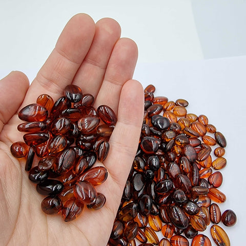 Cognac Amber Nuggets Beads