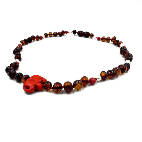 "KIDDO" Cherry Amber Baroque Beads Baby Necklace