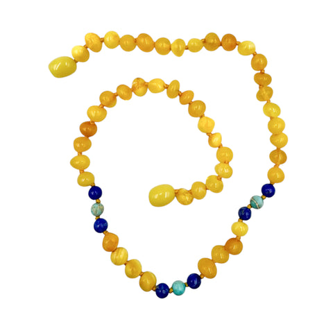 "KIDDO" Milky Amber Baroque Beads Baby Necklace