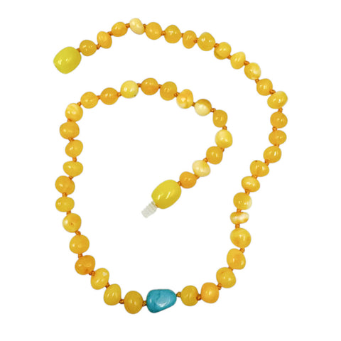 "KIDDO" Milky Amber Baroque Beads Baby Necklace