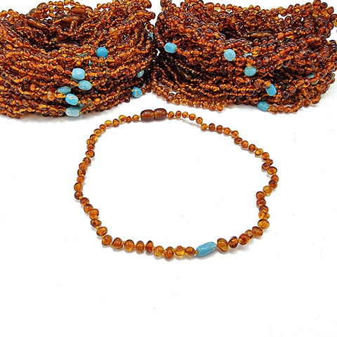 "KIDDO" Cherry Amber Baroque Beads Baby Necklace