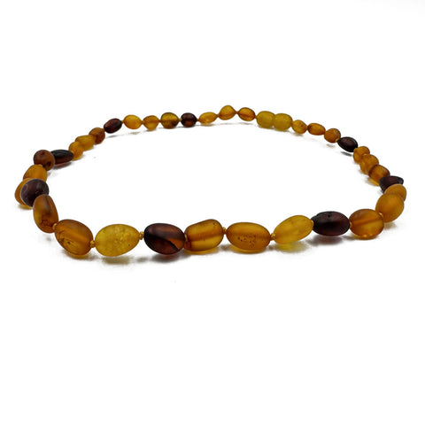 "KIDDO" Multi-Color Amber Unpolished Small Nuggets Baby Necklace
