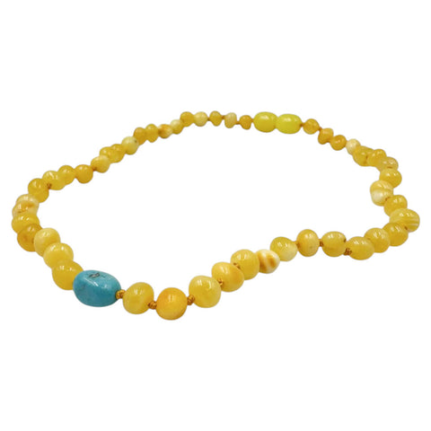 "KIDDO" Milky Amber Baroque Beads Baby Necklace