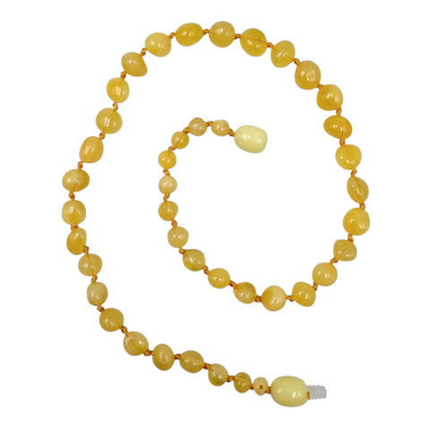 "KIDDO" Milky Amber Baroque Beads Baby Necklace