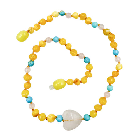"KIDDO" Milky Amber Baroque Beads Baby Necklace