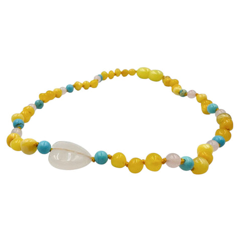 "KIDDO" Milky Amber Baroque Beads Baby Necklace