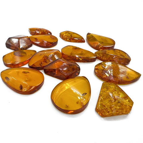 Cognac Amber Free Shape Cabochons
