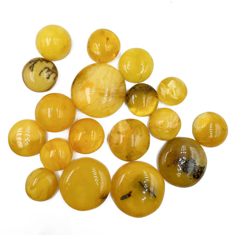 Milky Amber Free Shape Cabochons