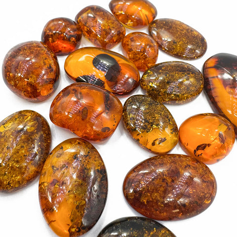 Cognac Amber Free Shape Cabochons