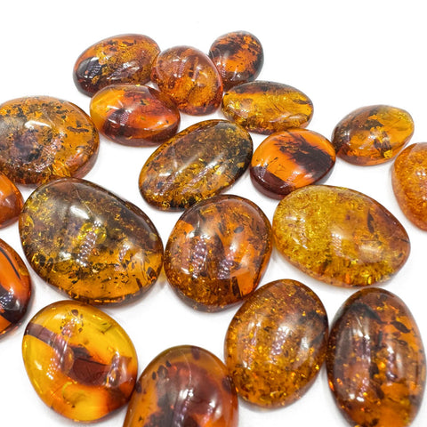 Cognac Amber Free Shape Cabochons