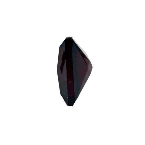 Cherry Amber Faceted Square Diamond Cut Stone