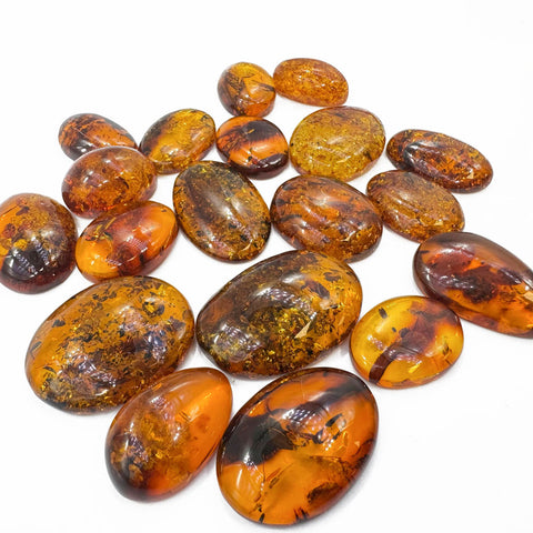 Cognac Amber Free Shape Cabochons