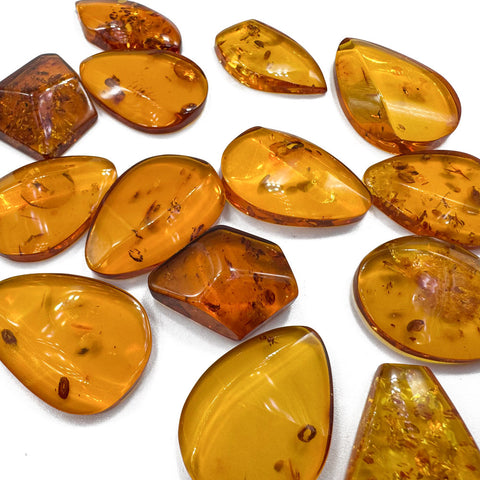 Cognac Amber Free Shape Cabochons