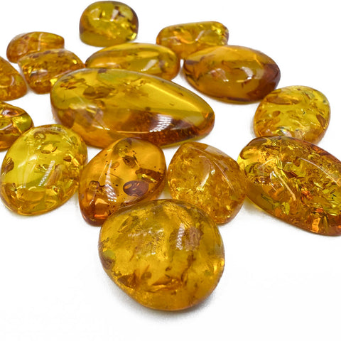 Light Cognac Amber Free Shape Cabochons